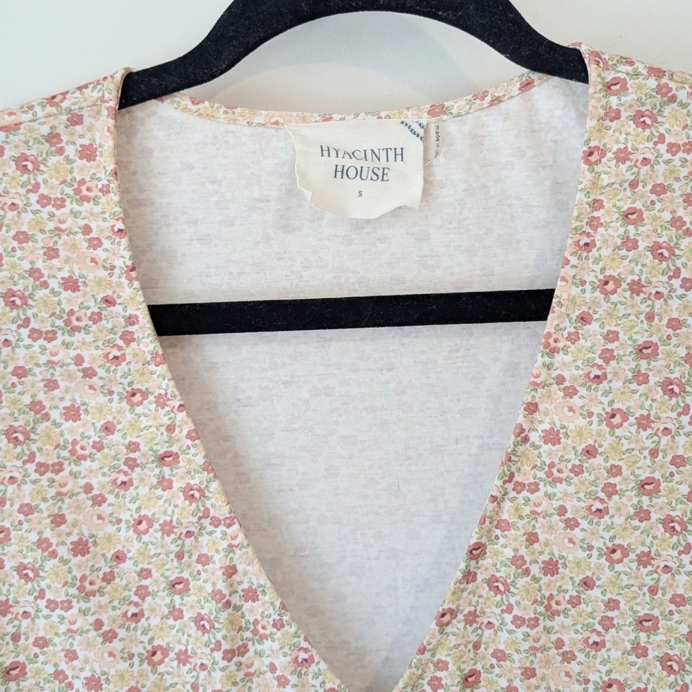 NEW Hyacinth House Follie Puff Sleeve Mini Dress - Picture 4 of 7